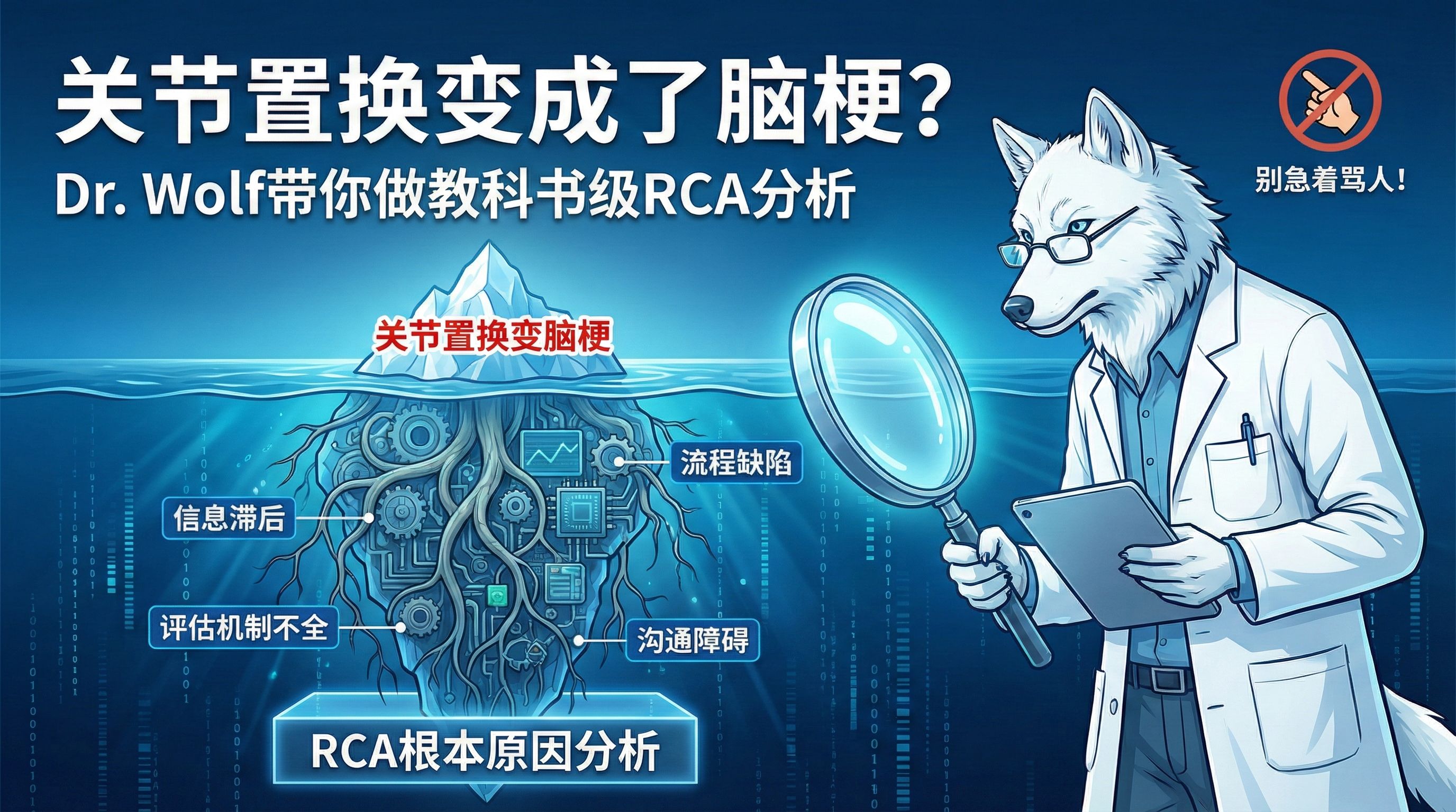 关节置换变成了脑梗？别急着骂护士，带你做一场教科书级的RCA根本原因分析