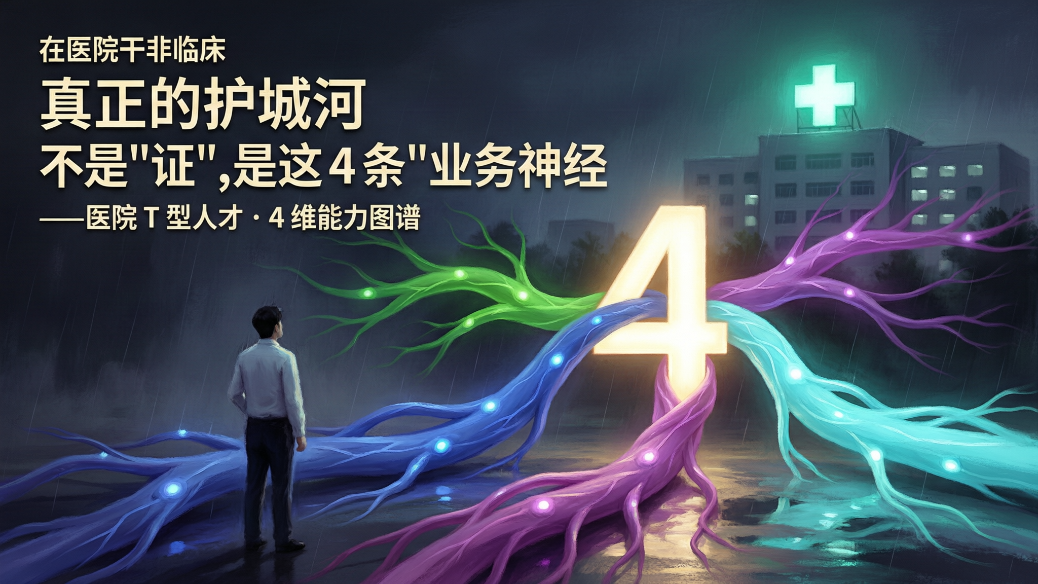 在医院干非临床,真正的护城河不是"证",是这 4 条"业务神经"